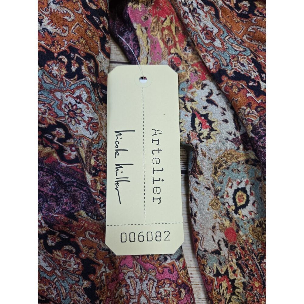 Nicole Miller Artelier AZALEA  Georgette Cold Shoulder Blouse, US Petite‎ - Picture 2 of 9